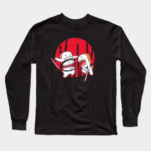 Sushi Slash! Long Sleeve T-Shirt by mankeeboi